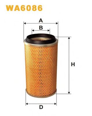 WIX FILTERS wa6086 -  Воздушный фильтр